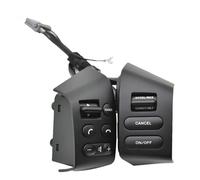 Bouton Commande Audio Volant Pour Nissan Pour Tiida 2005-2008 Pour Livina 2007-2010 Pour Sylphy 2005-2017 Régulateur Vitesse Voiture Boutons Volant Interrupteur Argent Noir Beige(Noir)