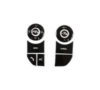 Bouton Commande Volants Compatible Avec Land Pour Rover Pour Discovery 5 2017 2018 2019 Autocollants De Garniture De Bouton De Réglage Du Volume Audio Du Volant Multifonction De Voiture