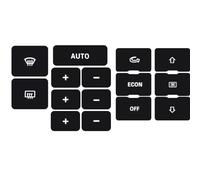 Bouton Compatible Avec A6 C5 Autocollant De Réparation Pour Bouton De Commande De Chauffage Climatisation Noir Mat Accessoires Voiture
