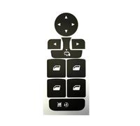 Bouton Compatible Avec Citroën C4 Pour Grand Autocollant Réparation Bouton Poussoir Lack Écriture Lumineuse Réfléchissante Avec Lettrage Blanc Accessoires