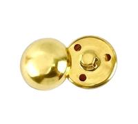 Bouton Couture 50 pièces Meetee 15-25mm bouton rond en métal boutons à tige de champignon rétro boucle en laiton vêtements accessoires de couture(Gold,15mm)