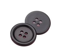 Bouton Couture Boutons en résine Imitation corne, 4 trous, for coudre des vêtements Vintage, pull, costume, décorations de manteau, 10 pièces/ensemble(Color 1)