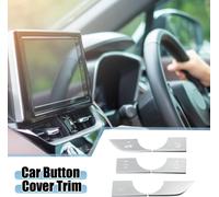 Bouton Couverture Garniture pour Honda Aluminium Alliage Argent Ton (Ensemble de 6)