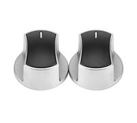 Bouton Cuisiniere Universel, Bouton Gaziniere Universel, rainures latérales de 36 mm / 1,42in Commutateur Rotatif en métal Bouton de poêle Bouton De Gaz
