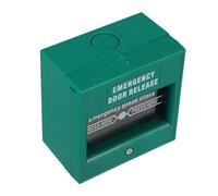 Bouton D’Alarme D’Urgence Manuel, Réarmable, pour Alarme Incendie | Plastique Vert, Activation Rapide et Compatibilité Système Incendie, Usage Secours, Sortie de Secours et Feu