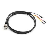 Bouton d’Alimentation en métal avec LED pour commutateur d’hôte d’Ordinateur de Bureau, câble de 60 cm en Alliage d’Aluminium plaqué , lumière Bleue ou Rouge, durée de Vie de (lumière LED Rouge)