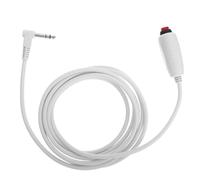 Bouton D’appel Infirmier avec Câble Souple, Fiche 6,35mm, Clip | ABS Blanc, Connecteur Robuste à Poussoir, Maintien Sûr au Lit, pour Postes de Soins et Remplacement