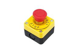 Bouton d’arrêt d’urgence, Bouton d'arrêt d'urgence étanche IP65 avec boîtier de protection - Configurations de contacts multiples(2NC)