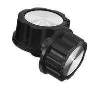 Bouton D’interrupteur pour Friteuse à Air 2pcs Abs Noir | Commande de Minuterie pour Four Électrique, Pièces de Rechange pour Barbecue et Cuisinière à Gril