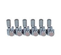 Bouton D'accordage Pour Guitare 6 Chevilles De Réglage Sans Vis En Ligne Poignée Cylindrique Verticale 1:18 Avec Broches De Verrouillage(CR)