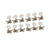 Bouton D'accordage Pour Guitare Ensemble De Boutons D'accordeur De Guitare Acoustique 6 Pièces Accessoires Professionnels Pour Instruments De Musique(6L 6R White)