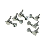 Bouton D'accordage Pour Guitare Mini Bouton Ovale 6 Pièces Colonne Continue Bouton D'accordeur De Guitare Accessoire D'instrument(Chrome)