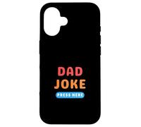 Bouton « Dad Joke » - Appuyez Ici sur Les blagues Amusantes Coque pour iPhone 16