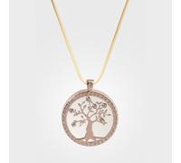 Bouton d'alerte MONSHERIF + Pendentif Arbre de Vie doré rosé : L’élégance et la Technologie réunies dans Un Bijou connecté Discret