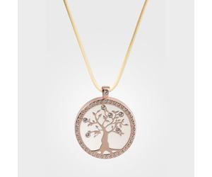 Bouton d'alerte MONSHERIF + Pendentif Arbre de Vie doré rosé : L’élégance et la Technologie réunies dans Un Bijou connecté Discret