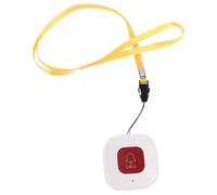 Bouton D'alerte sans Fil Tuya Sos pour Seniors à Domicile | Signal Chiffré, sans Câblage, Gros Bouton Facile à Utiliser, ABS Blanc, Contrastées Couleur Aléatoire