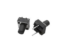 Bouton d'alimentation d'arrêt d'urgence - 20/50/100 pièces Micro interrupteur tactile momentané 2 broches 6x6mm bouton poussoir tactile(20Pcs 6x6x8mm)