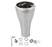 Bouton d'alimentation en aluminium antidérapant pour moulinet de pêche Gris argenté 36 mm