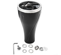 Bouton d'alimentation en aluminium de 36 mm de diamètre compatible avec plusieurs bobines DAIWA et CaFor Sting Reel pour Series For S (noir argent)