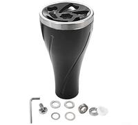 Bouton d'alimentation en aluminium pour Daiwa pour Stella pour S - Moulinet rotatif - 36 mm (noir/gris)