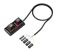 Bouton d'alimentation externe pour ordinateur avec longue durée de vie et éclairage de couleur réglable pour les jeux et les bureaux. Utilisation du bouton d'alimentation externe