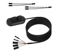 Bouton d'alimentation PC avec câble de 1,8 m, commutateur d'alimentation externe pour ordinateur de bureau, séparateur de bouton d'alimentation PC (connecteur adaptateur non inclus) pour carte mère