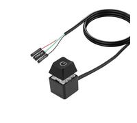 Bouton d'alimentation PC avec câble de 1,8 m, interrupteur de démarrage d'alimentation externe pour ordinateur de bureau, interrupteur marche/arrêt LED avec répartiteur pour ordinateur, carte mère