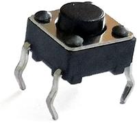 Bouton d'allumage 6 x 4,3 mm Dip pin 12 V 0,5 A Push Button Switch Tactile Direct Complem-In Micro interrupteur auto-informé (50 pièces)