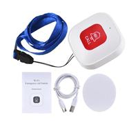 Bouton d'appel SOS Intelligent WiFi, téléavertisseur sans Fil for Soignant, transmetteur d'alerte téléphonique, Bouton d'urgence for Enfants et Patients âgés(1pc)