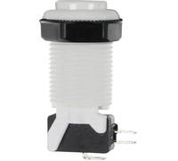 Bouton d'arcade - JOY-IT - Micro-interrupteur blanc - Prêt à poser - Filaire - Finition mate