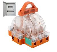 Bouton D'Arrêt Batterie, Boîte de Déconnexion, Sectionnement Transparent 3 Pôles avec Témoin Lumineux Sécurité pour Maintenance Systèmes Électriques