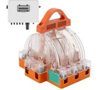 Bouton D'Arrêt Batterie,Boîte de Déconnexion | Sectionnement Transparent 3 Pôles avec Témoin Sécurité pour Maintenance Systèmes Électriques