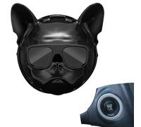 Bouton d'arrêt de démarrage de voiture - Couvercle du bouton d'arrêt du moteur | Bouton d'arrêt du moteur à face du chien, protection contre l'allumage en forme de bouledogue français, bouton d