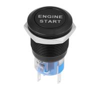 Bouton d'arrêt de démarrage du moteur - bouton-poussoir en métal spin automatique, anneau anti-rayure illuminé LED | Pièce mise à niveau intérieure la voiture, interrupteur commande véhicule pour une