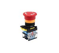 Bouton d'arrêt d'urgence, 1 pièce, 22mm, étanche IP65, commande de puissance industrielle, interrupteur d'arrêt d'urgence 1NC/1NO/1NO1NC/2NO/2NC(1NO_LATCHING_220V 5A)