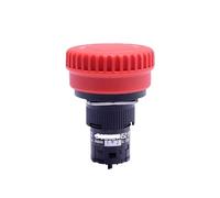 Bouton d'arrêt d'urgence, 16 mm 2 normalement fermé rond tête champignon rouge XB6ETN521P