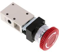 bouton d'arrêt d'urgence 3/2 G1/8'' rouge 0-8bar/0-112psi YPC