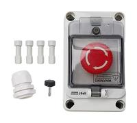 Bouton D'arrêt D'urgence avec Couvercle de Protection, Interrupteurs Estop IP67 avec Boîte, Boîte à Boutons-Poussoirs, Interrupteur à Bouton-Poussoir D'arrêt D'urgence avec Boîte