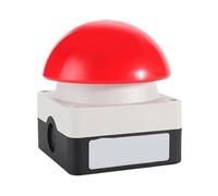 Bouton d'arrêt d'urgence étanche, tête de champignon, autobloquant/réinitialisant, commande au pied/main 1NO for sécurité industrielle(Auto Reset Red)