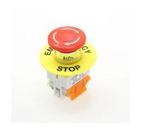 Bouton d'arrêt d'urgence, Interrupteur à bouton-poussoir DPST, bouton d'arrêt d'urgence, AC 660 V, 10 A, NO/NF, LAY37-11ZS(Switch)