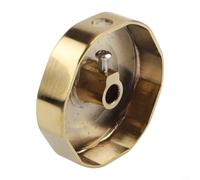 Bouton de baignoire en laiton avec finition or brossé pour éviter les débordements et réglage du débit d'eau rotatif dans les luminaires standard