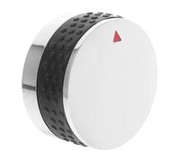 Bouton de Barbecue à Gaz 58mm en Plastique Chromé, Rotation Fluide | Remplacement Rond pour Brûleur de Four et Grill, Finition Électroplaquée, Usage Simple