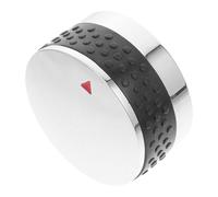 Bouton de Barbecue Rond 58mm en Plastique Chromé, Rotation Fluide | Remplacement, Surface Électroplaquée, Usage Simple, pour Gril à Gaz et Four, Style Élégant