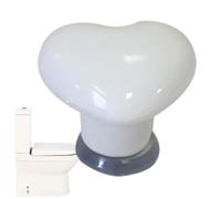Bouton de bouton de réservoir de toilette | Bouton de vidange de réservoir en forme de cœur sans perçage - Expérience d'échappement améliorée Remplacement du drain pour WC Manigli