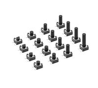 Bouton de bouton-poussoir TACT 20pcs TACT 12V Copper Micro Switch TV Toys Home Use Bouton,6X6mm SMD Series,H 16MM