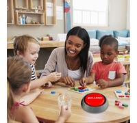 Bouton de Buzzer de Jeu, Petits Boutons sonores faciles à Transporter, buzzers légers et Amusants, Boutons parlants décoratifs à Piles pour, soulagement du Stress, Amis, Adultes, collègues de