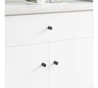 Bouton de cabinet Noir Fer Accessoire meuble Poignée porte matériel vidaXL vidaX