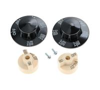 Bouton de cadran pilote Beige de vanne de commande 4 pièces/ensemble avec Kit de bouton de Thermostat 200-400 °F for friteuses, cuisinière, braisage