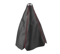 Bouton de Changement de Vitesse Botte de Protection de la Poussière Engrenage Couverture de la Guêtre Botte de Levier de Vitesses Noir Point Rouge Universel en Cuir PU