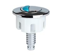 Bouton de Chasse d’Eau - Double Bouton Rond Inoxydable, Système à Câble de Commande, Conception Solide et Moderne | Remplacement Fiable pour Réservoirs de Toilette, Salle de Bain, Accessoires Sanitair